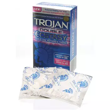 Trojan Double Ecstasy Condom Ct.