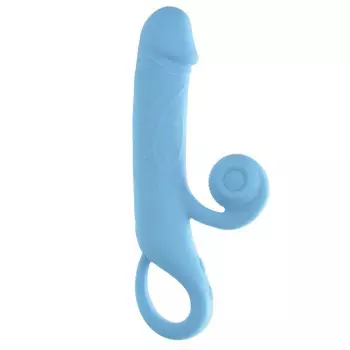 Realistic Rechargeable Vibrator With Clit Bumper